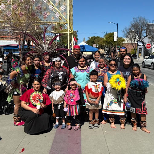group photo of Colores de Maiz in their costumes