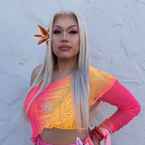 Photo of Nova Star in pink and orange crop top